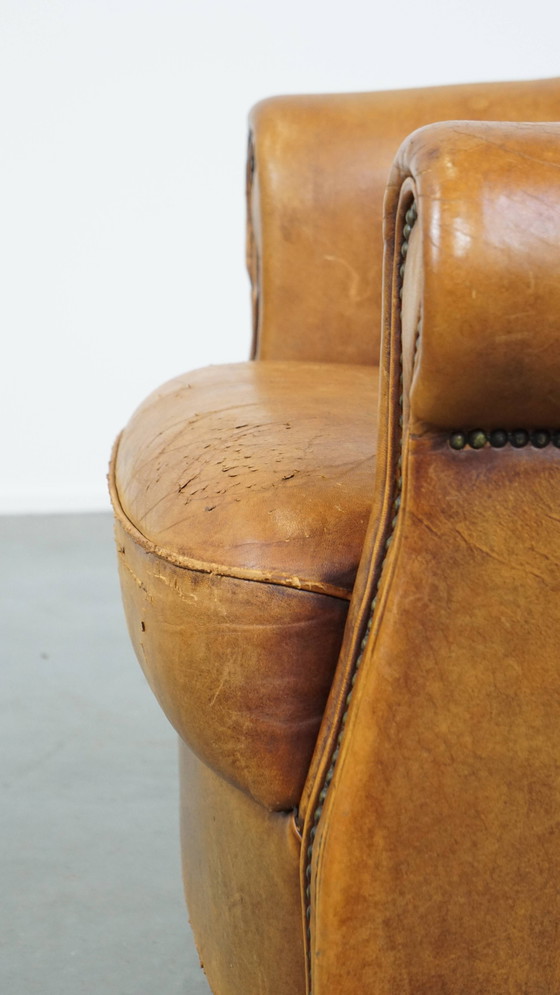 Image 1 of Vintage Sheep Leather Club Armchair