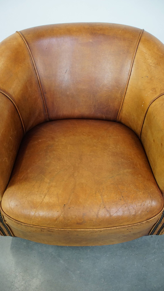 Image 1 of Vintage Sheep Leather Club Armchair