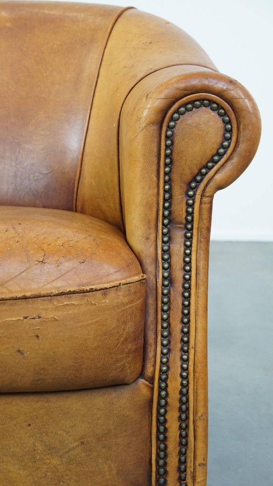 Image 1 of Vintage Sheep Leather Club Armchair
