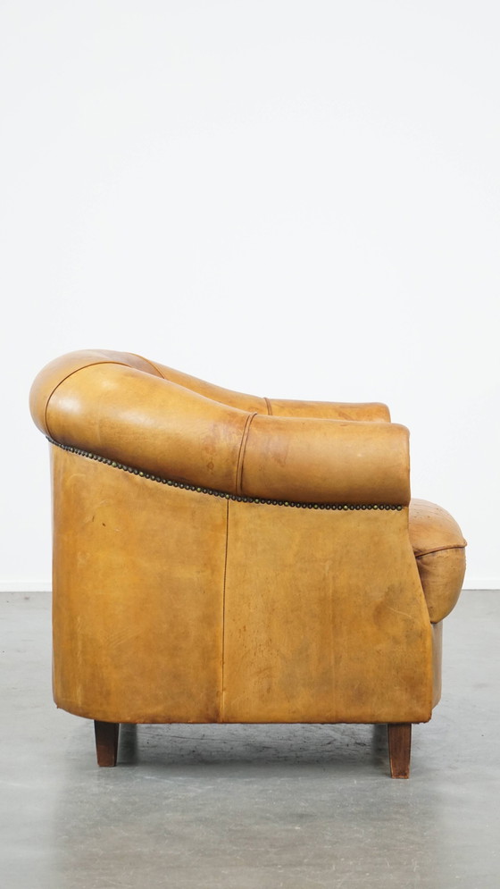 Image 1 of Vintage Sheep Leather Club Armchair