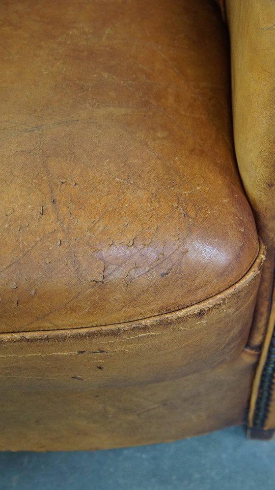 Image 1 of Vintage Sheep Leather Club Armchair