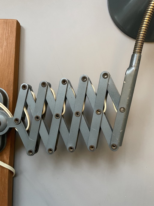 Hala Scissor Lamp, In Petrol Color Rare