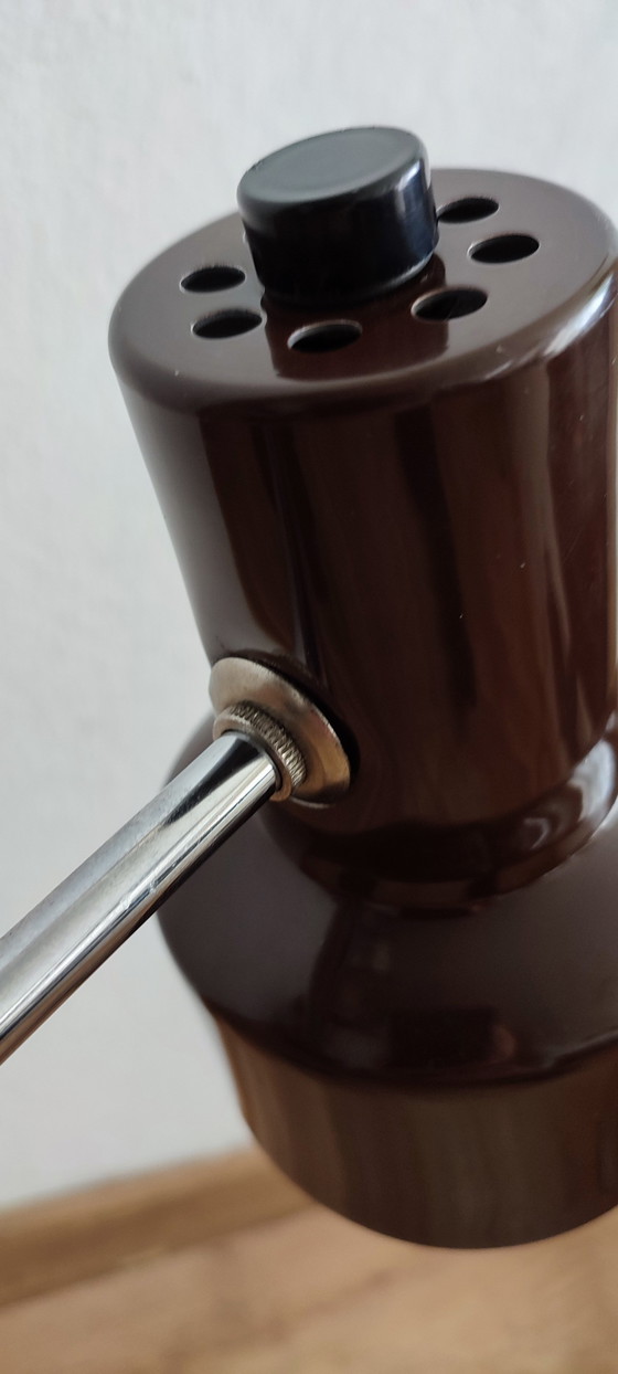 Image 1 of Veneta Lumi Seventies '70s Lamp Desk Lamp Brown