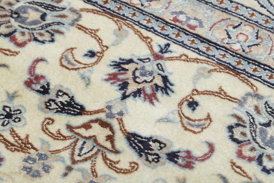 Image 1 of Original Hand-Knotted Persian Carpet Nain 9 La With Silk 308 X 200 Cm Top Condition