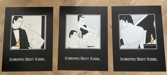 Image 1 of Jos van Uytrecht, Couple, 1984, copyright Schweppes International, no 205, printed in Holland.