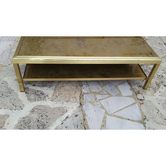 Image 1 of Vintage double top coffee table Maison Jansen 1970