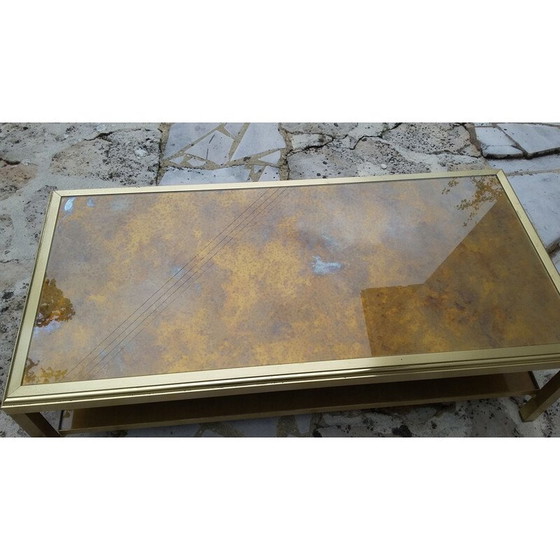 Image 1 of Vintage double top coffee table Maison Jansen 1970