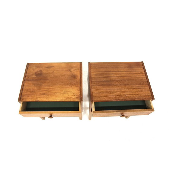 Image 1 of Pair of vintage teak bedside tables, Sweden 1960