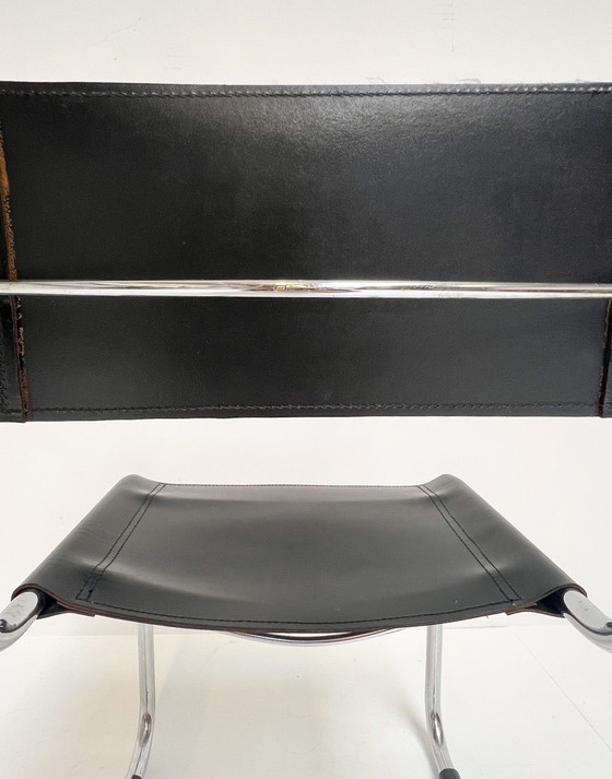 Image 1 of Leather Chair Attributed to Marcel Breuer And Mart Stam, 1980'S