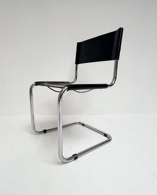 Leather Chair Attributed to Marcel Breuer And Mart Stam, 1980'S