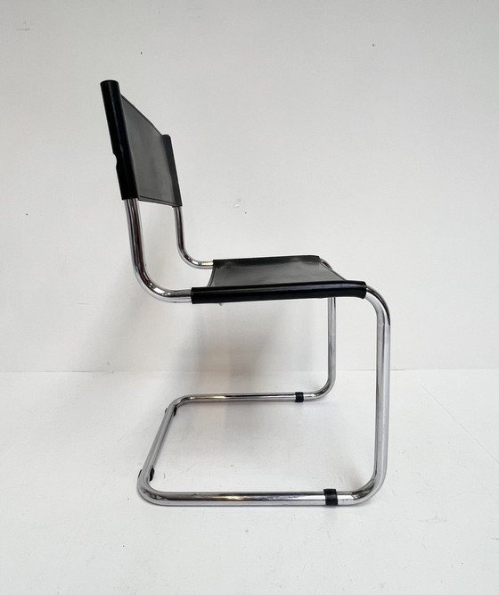 Image 1 of Leather Chair Attributed to Marcel Breuer And Mart Stam, 1980'S