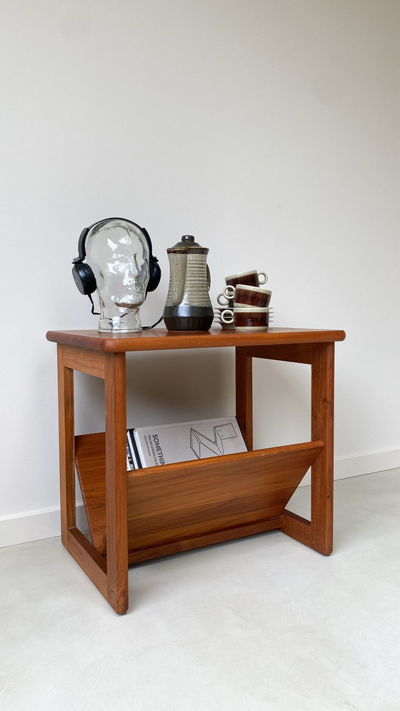 Image 1 of Danish Teak Wooden Side Table From Møbelfabrikken Toften