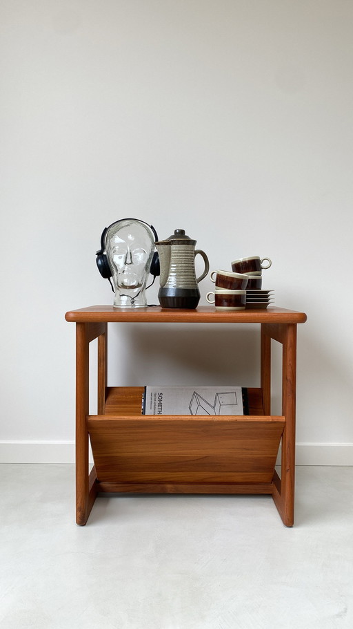 Danish Teak Wooden Side Table From Møbelfabrikken Toften