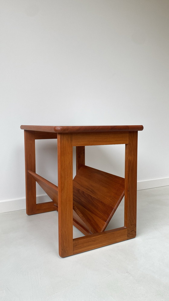 Image 1 of Danish Teak Wooden Side Table From Møbelfabrikken Toften