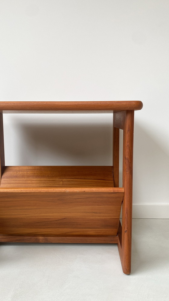 Image 1 of Danish Teak Wooden Side Table From Møbelfabrikken Toften