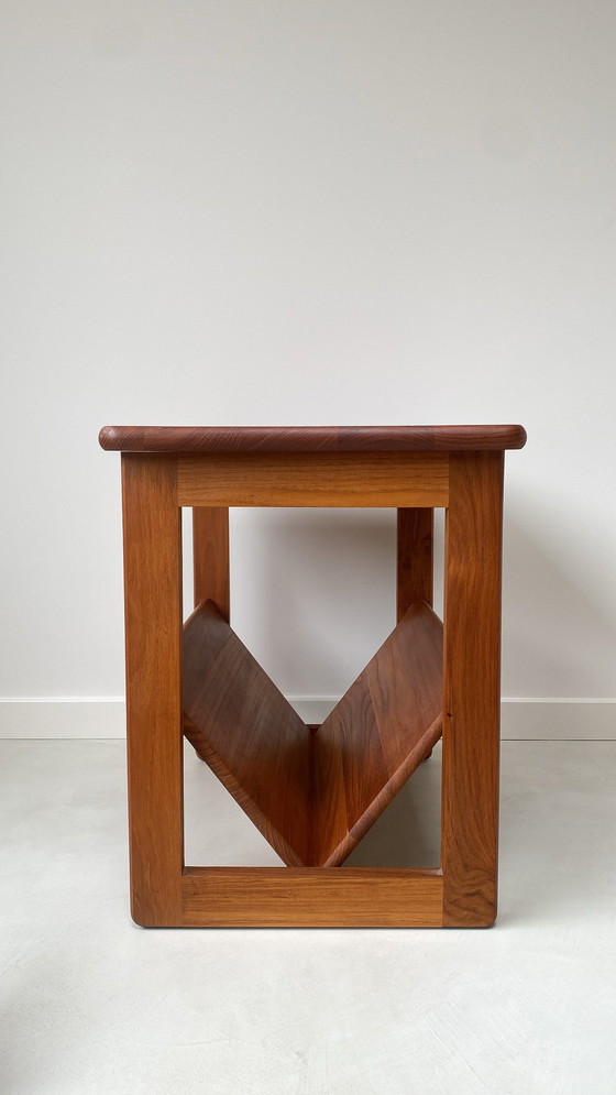 Image 1 of Danish Teak Wooden Side Table From Møbelfabrikken Toften