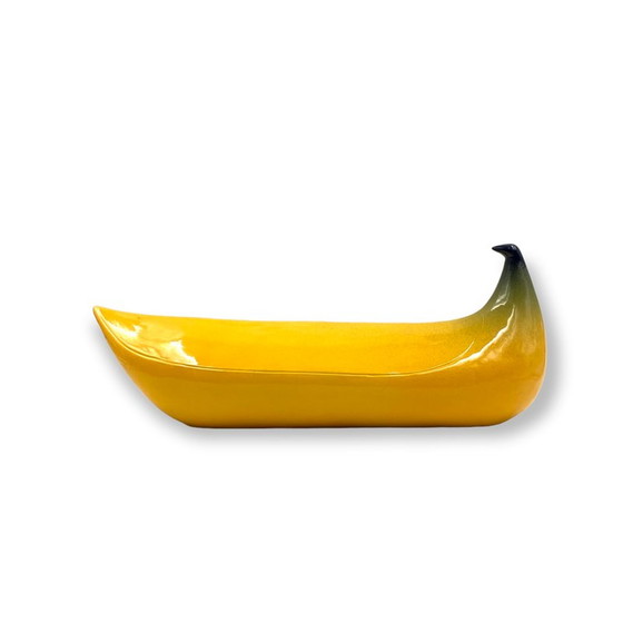 Image 1 of Vintage yellow Banana ceramic sculpture by Zanolli Nove, Italy 1970