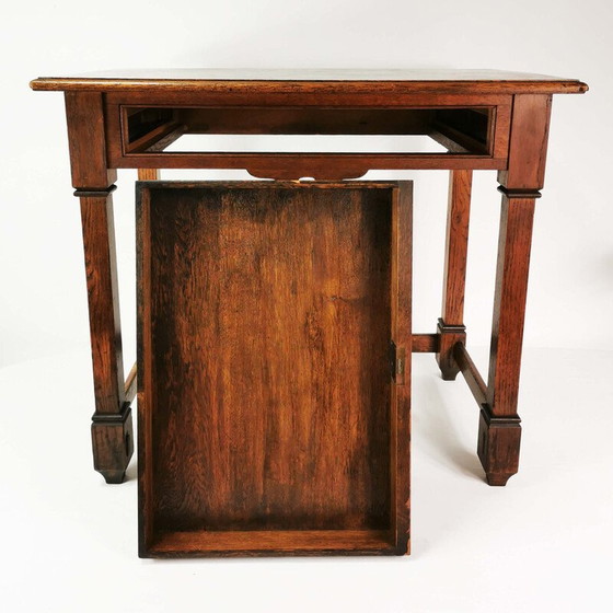 Image 1 of Vintage Art Deco desk in oak wood, Denmark 1920