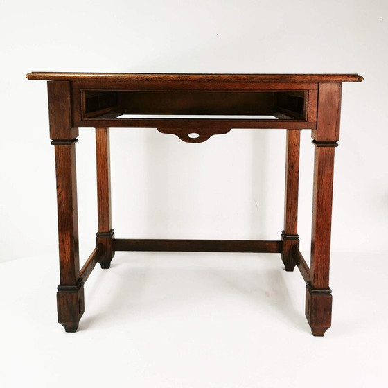 Image 1 of Vintage Art Deco desk in oak wood, Denmark 1920