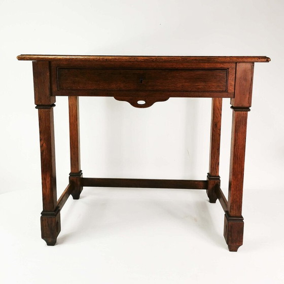 Image 1 of Vintage Art Deco desk in oak wood, Denmark 1920