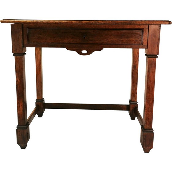 Image 1 of Vintage Art Deco desk in oak wood, Denmark 1920