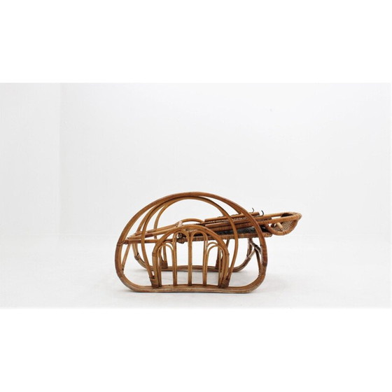 Image 1 of Vintage rattan armchair Italy 1950s