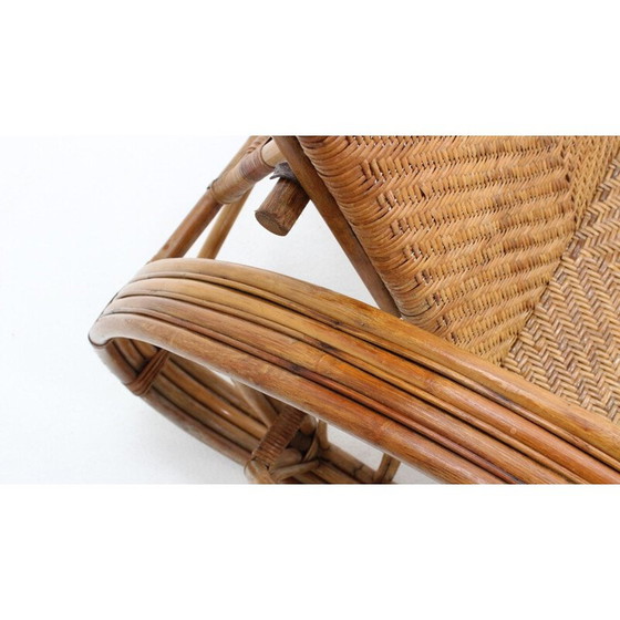 Image 1 of Vintage rattan armchair Italy 1950s
