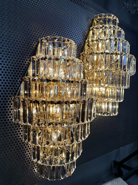 Image 1 of 2x XXL Kinkeldey wall lamps - Hollywood Regency