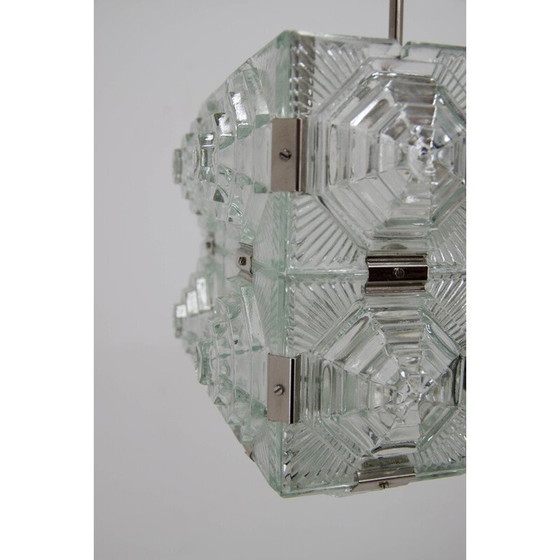 Image 1 of Lampada a sospensione in vetro vintage di Kamenicky Senov, 1960
