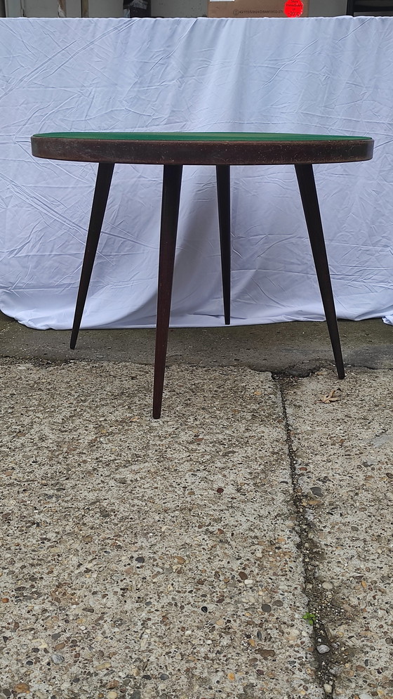 Image 1 of Italian mid century Game Table 1950'