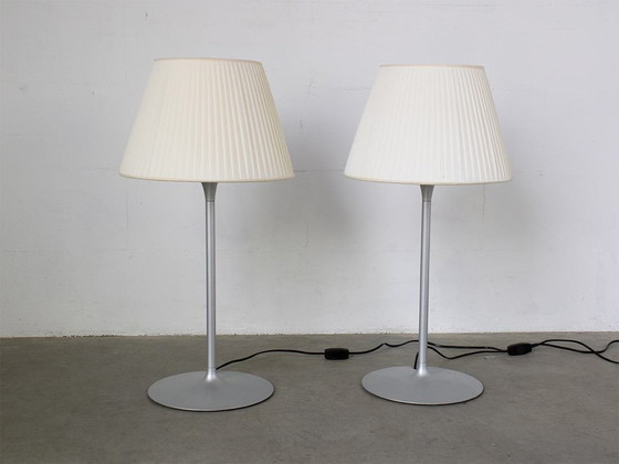 Image 1 of 2X Flos Romeo Soft Table Lamp Design Philippe Starck