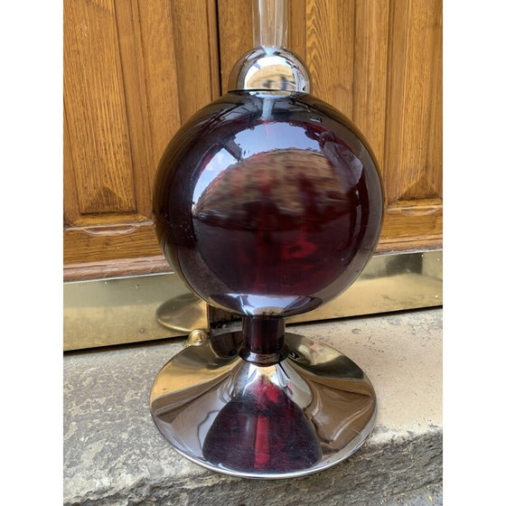 Image 1 of Vintage chrome, glass and crystal vase "speak into the megaphone" by Eric Katz, 2021