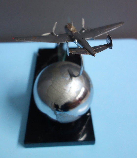 Image 1 of Metal War Aircraft Propagada Display Item Ussr 1940 /1950