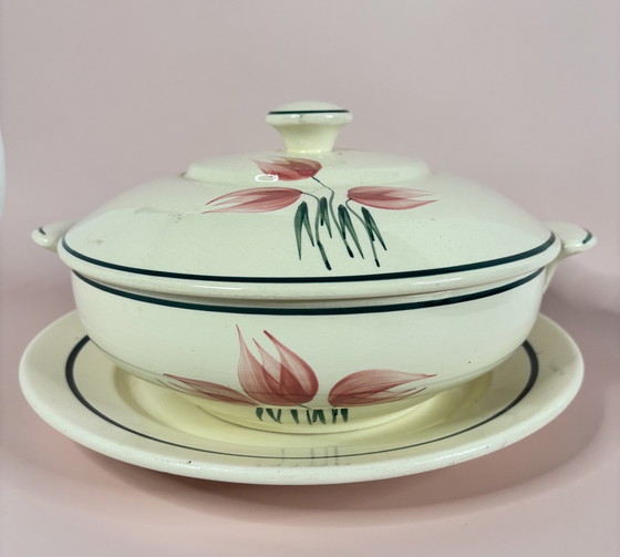 Image 1 of Soup Tureen In Givors Earthenware Flora Model
