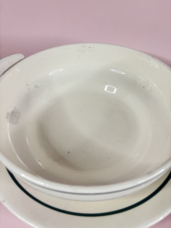 Image 1 of Soup Tureen In Givors Earthenware Flora Model