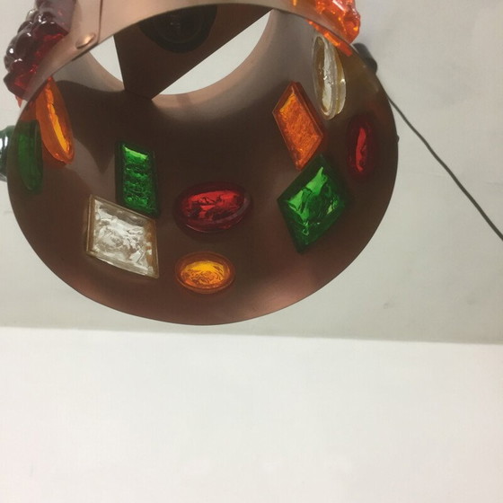 Image 1 of Set of 2 copper hanging lamps, Germany - 1970s