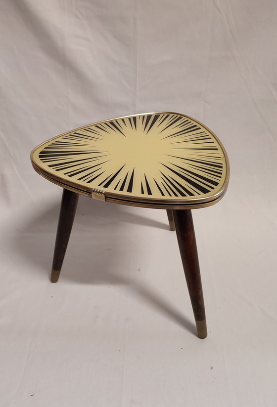 Image 1 of Mid - Century Tripod plant table / side table