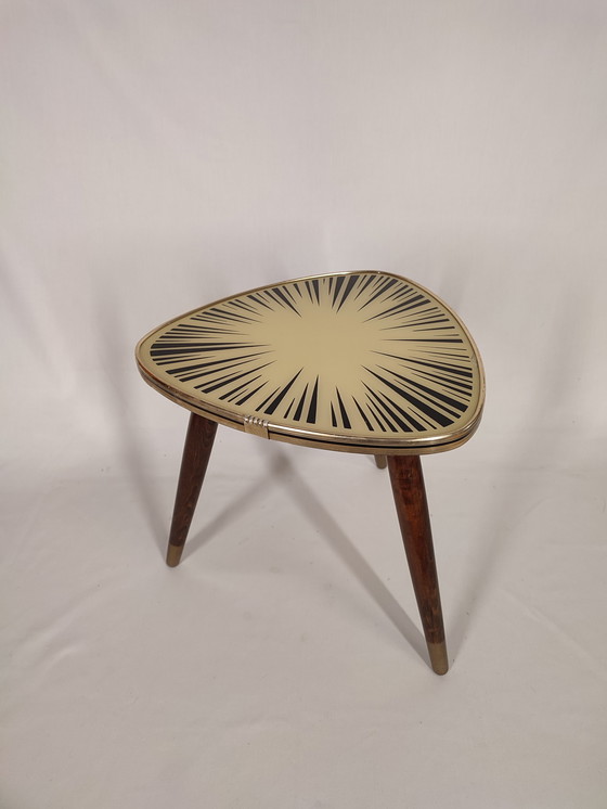 Image 1 of Mid - Century Tripod plant table / side table