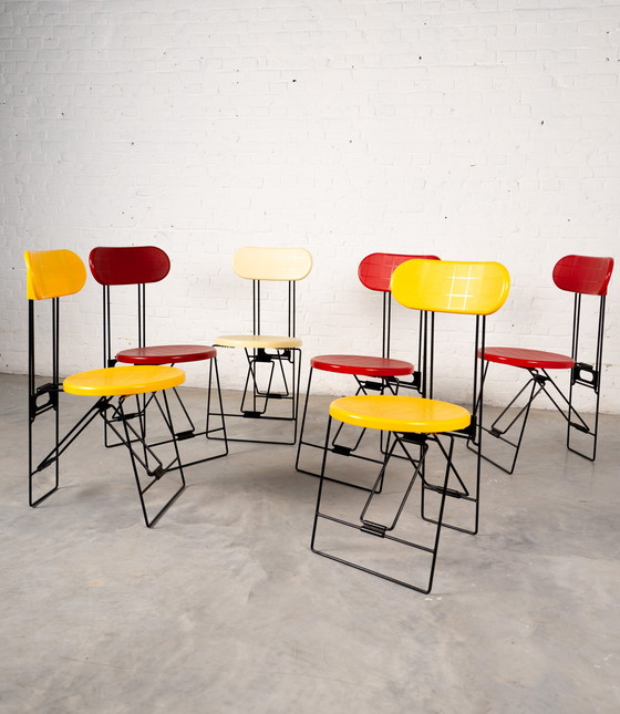 Image 1 of 6 'Cricket' folding chairs by Andries van Onck for Magis