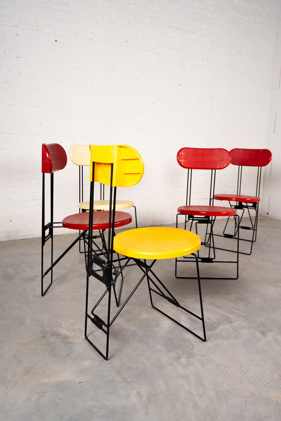 Image 1 of 6 'Cricket' folding chairs by Andries van Onck for Magis