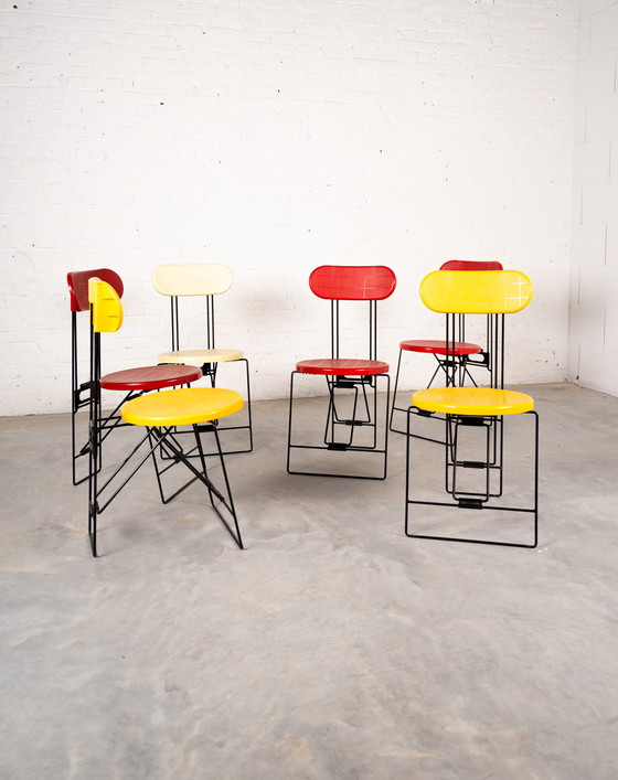 Image 1 of 6 'Cricket' folding chairs by Andries van Onck for Magis