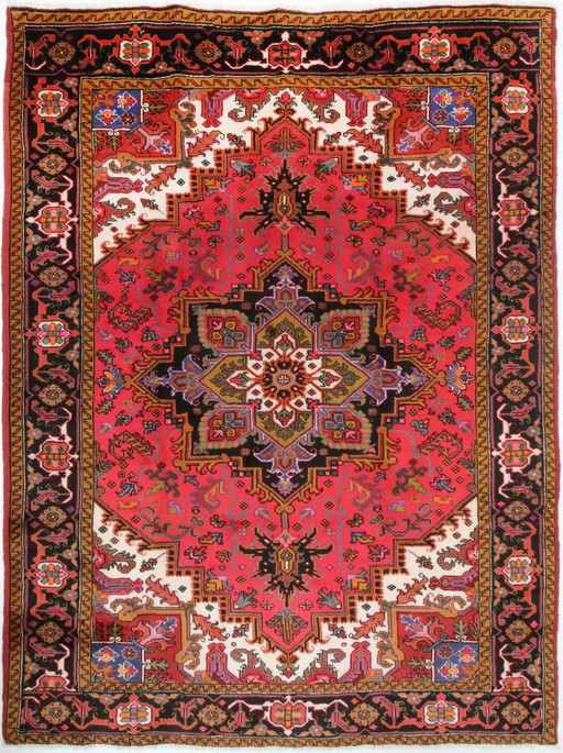 Original hand-knotted Persian carpet Heriz/Heris 353 X 260 Cm Top condition