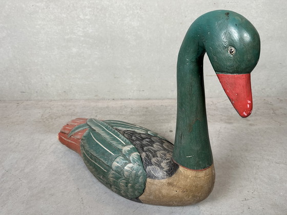 Image 1 of Grand canard ancien - bois