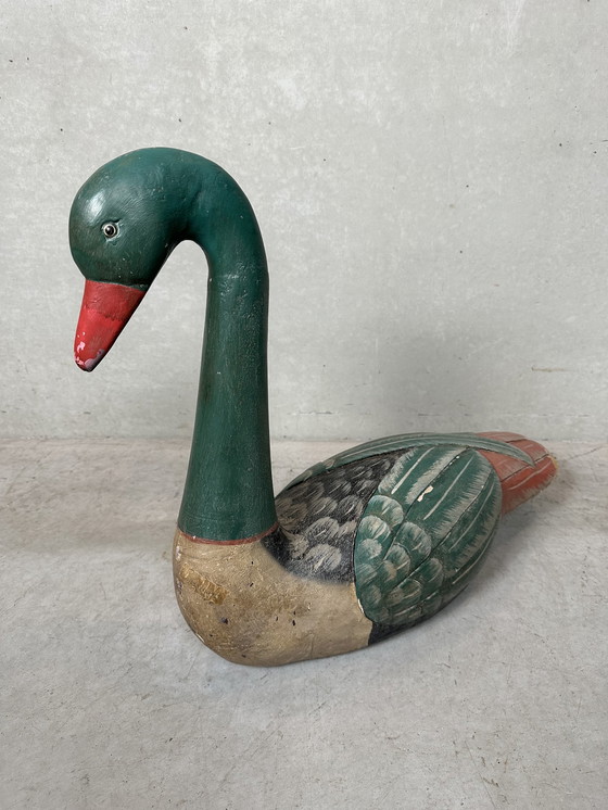 Image 1 of Grand canard ancien - bois