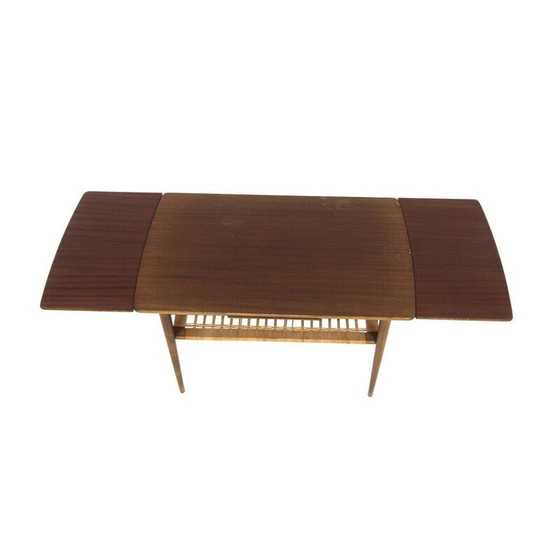 Image 1 of Vintage extendable mahogany coffee table, Sweden 1950