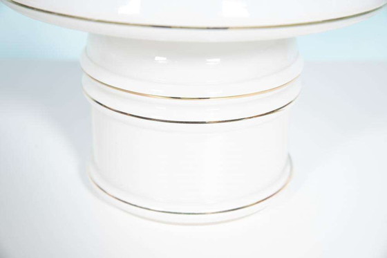 Image 1 of Lampe de table vintage en verre 1970, champignon âge de l'espace