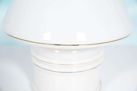 Image 1 of Lampada da tavolo in vetro vintage anni '70, era spaziale a forma di fungo