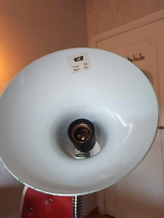 Image 1 of Lampada da tavolo vintage in metallo verde di Sis Germany, anni '70