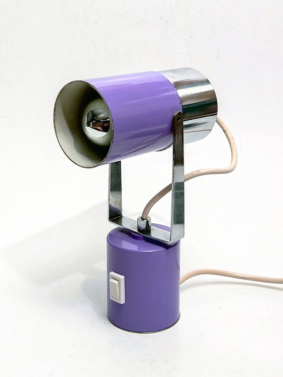 Image 1 of Table Lamps Set Of 2 Space Age Lilac