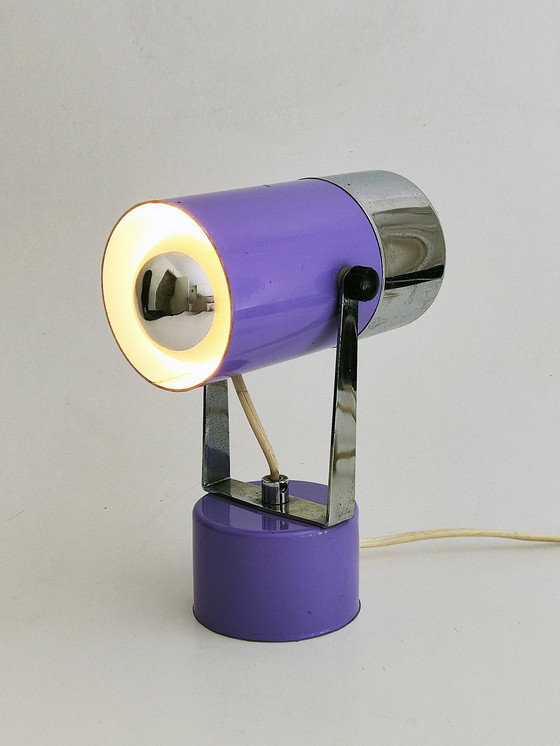 Image 1 of Table Lamps Set Of 2 Space Age Lilac